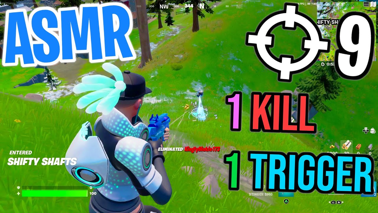 ASMR Gaming 😴 Fortnite 1 Kill = 1 Trigger Relaxing Mouth Sounds 🎮🎧 Controller Sounds + Whispering 💤