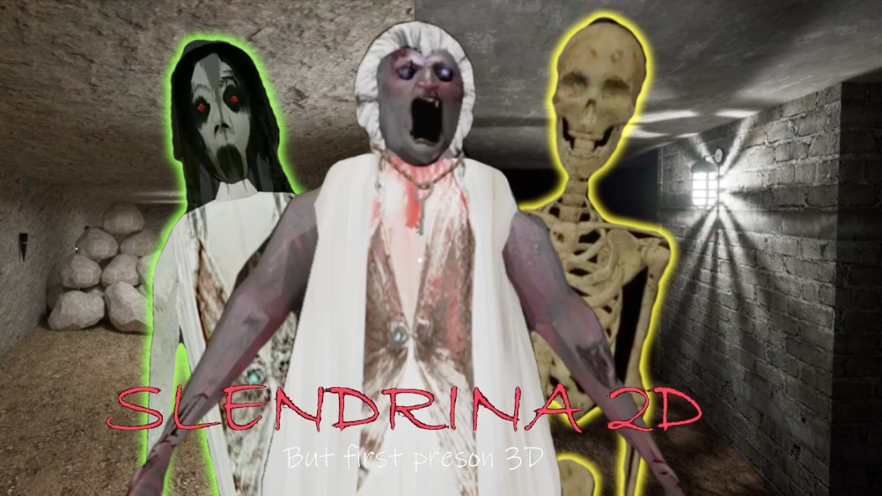 Slendrina 2D PC But 3D Version New Remake Hard Mode