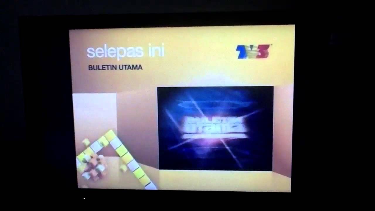 TV3 Continuity into Buletin Utama 1.1.2013