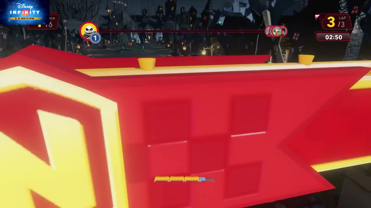 Disney Infinity 3.0 Toy Box Speedway 🏁 Jack Skellington Halloween Town Highway 🎃 250cc
