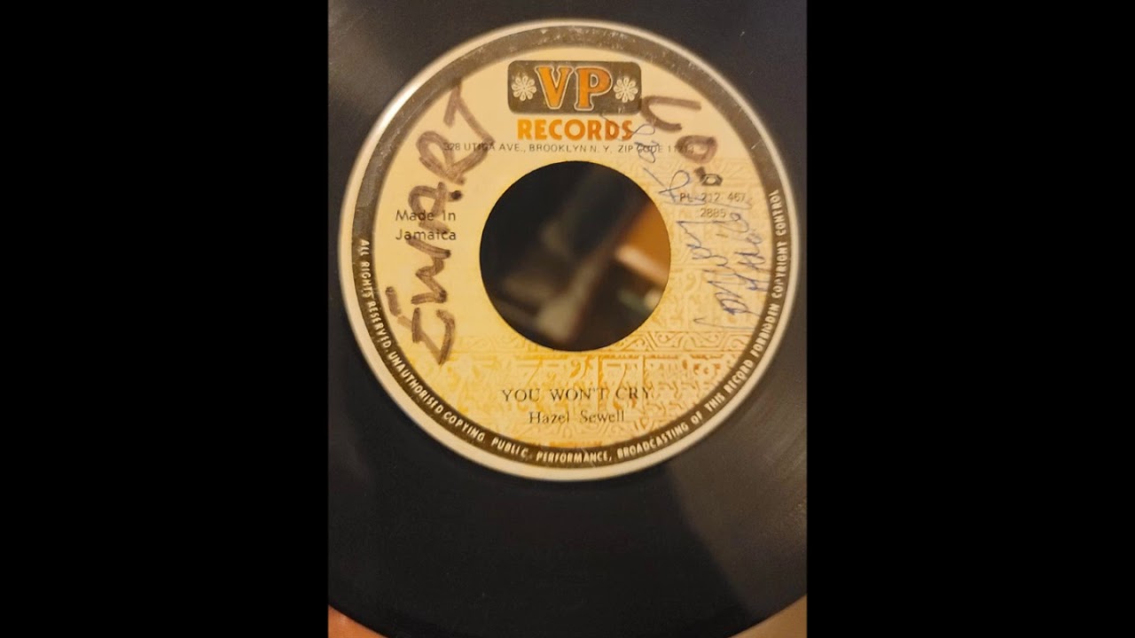 YOU WONT CRY - HAZEL SWELL / VERSION