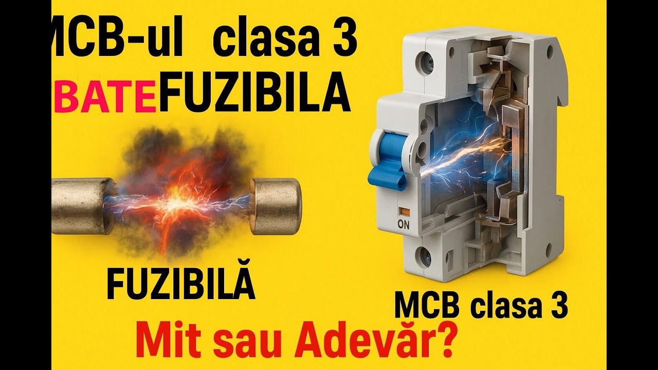 ⚡MCB Clasa 3 vs Fuzibile – Diferențe, clase de energie și capacitate de rupere  