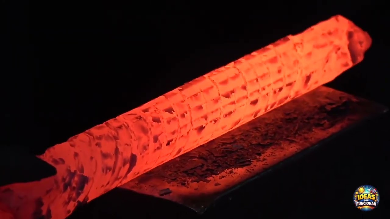 De Barras de ACERO a un CUCHILLO Súper Afilado | Herrería artesanal | Ideas que Funcionan.