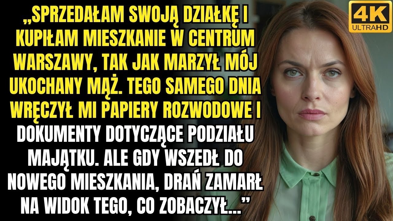 „Kiedy kupiłam mieszkanie w Warszawie, mój mąż natychmiast złożył pozew o rozwód, ale gdy dotarł pod