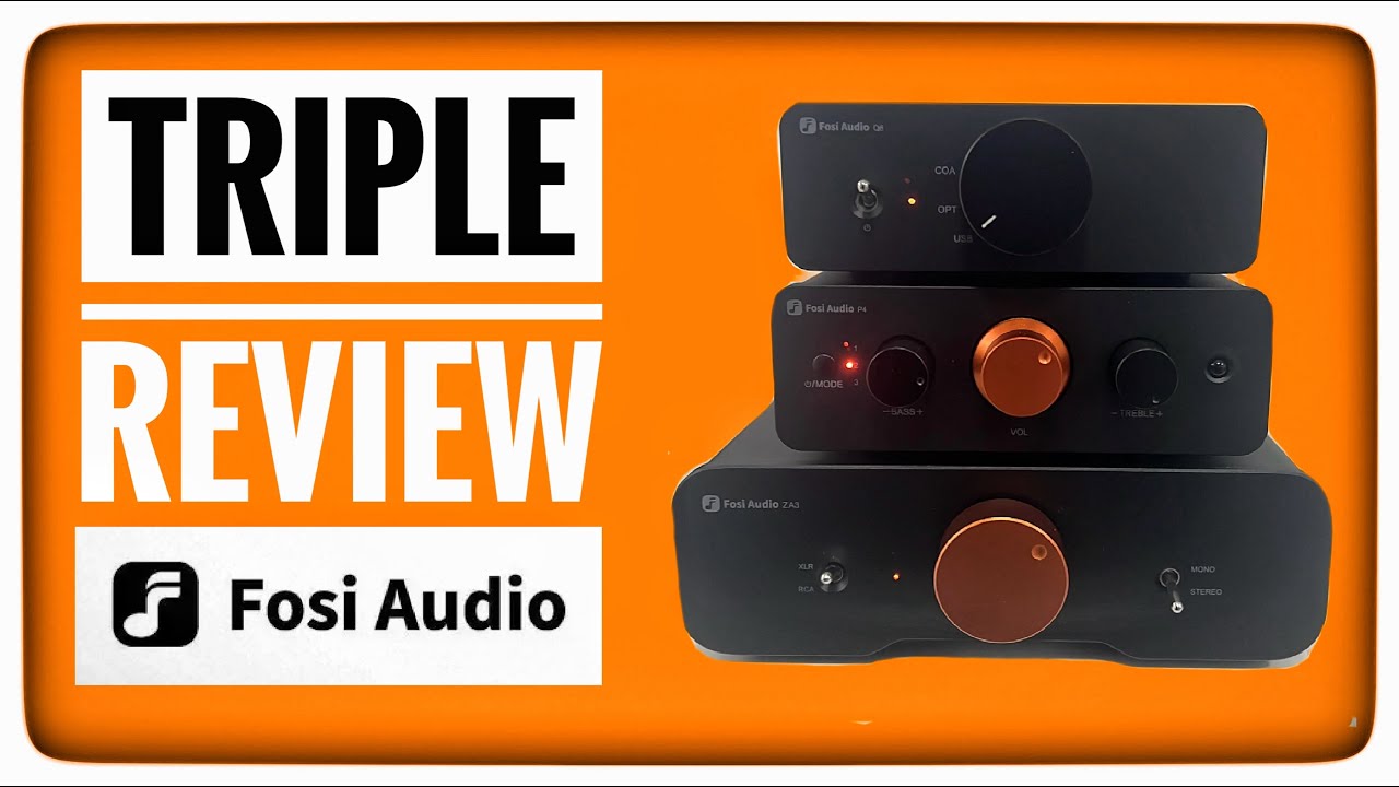Tripe review de Fosi audio, Dac q6, Pre amplificador P4 y amplificador ZA3