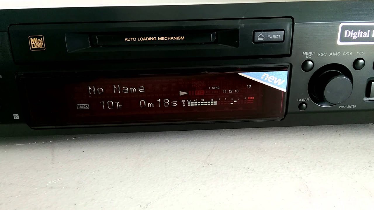 Vintage Sony MDS-JE520 Mini Disc Recorder and Player Demo