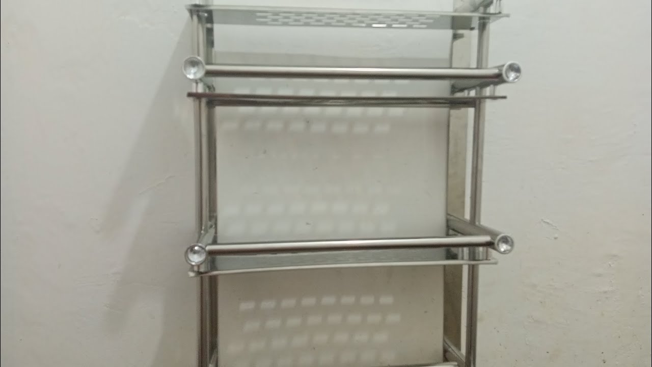 Cara merakit rak kamar mandi Stainles
