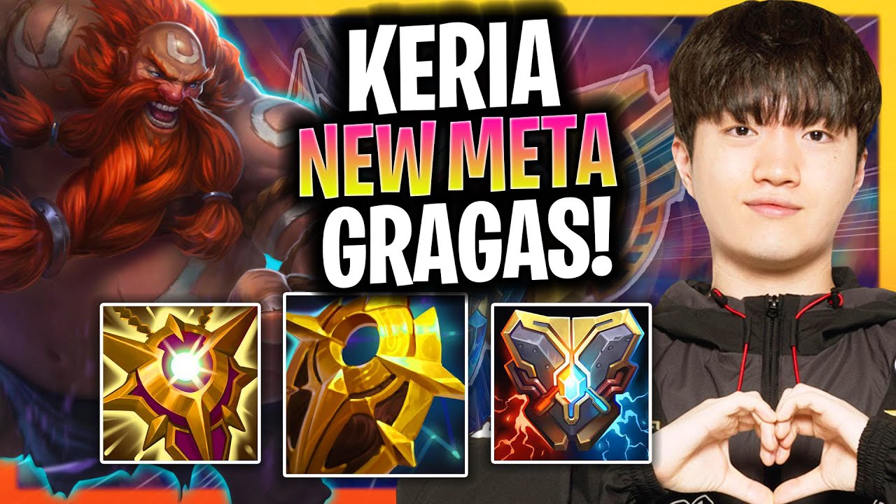 KERIA TRIES NEW META GRAGAS SUPPORT! | T1 Keria Plays Gragas Support vs Rell!  Season 2025