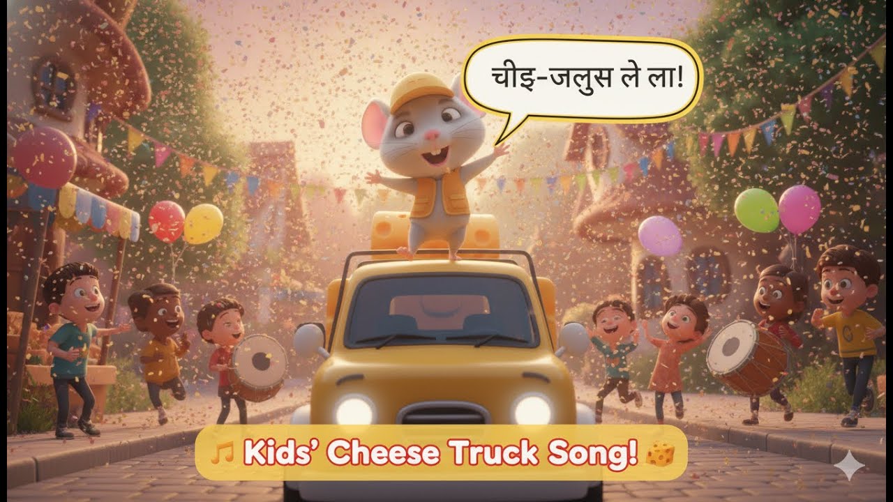 Cheesy Mouse on the Move 🧀🚚 | Cute Kids Song | Dancing, Singing & Fun!