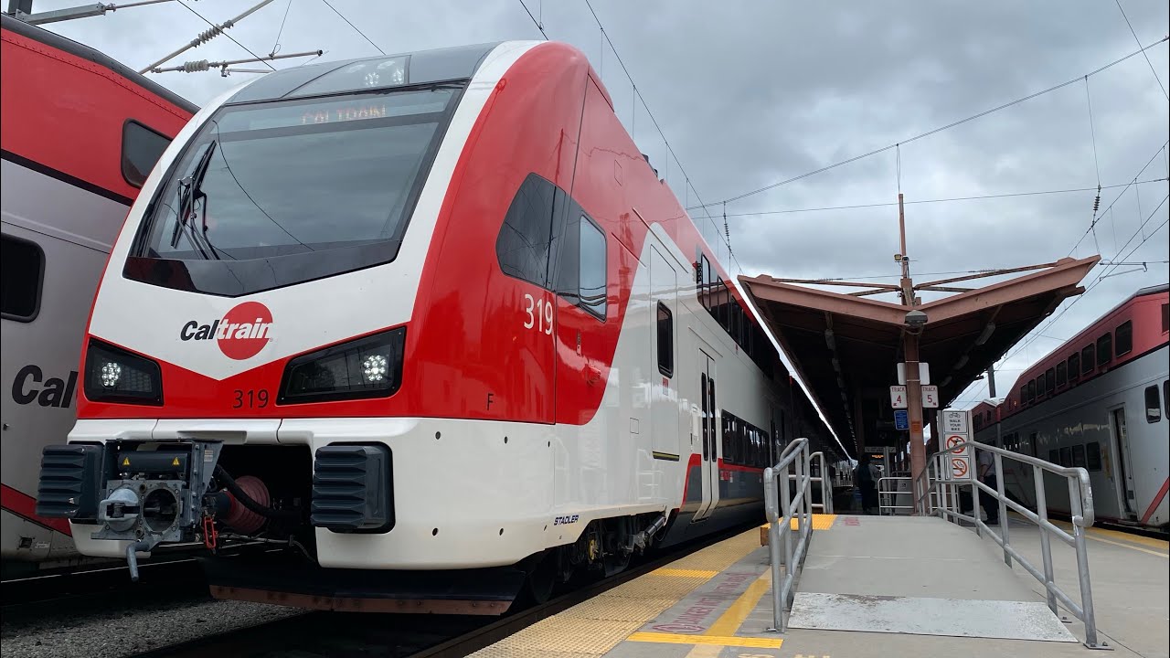 NEW CALTRAIN STADLERS! Riding Caltrain Stadler KISS EMU from San Jose to San Francisco