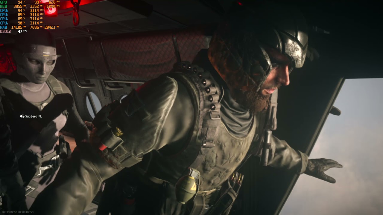 R9 290X 4Gb 512Bit Warzone FPS test