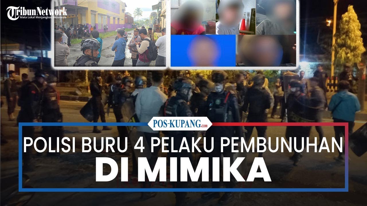 Kantongi Identitas, Polisi Buru 4 Pelaku Pembunuhan di Jalan Ahmad Yani Mimika
