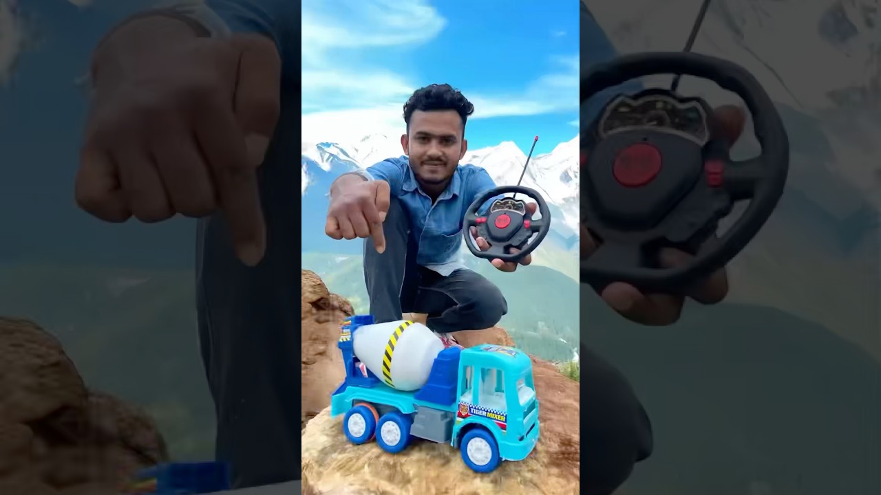 My New Rc Cement Mixer Truck Unboxing 😍#cementmixertruck #shorts