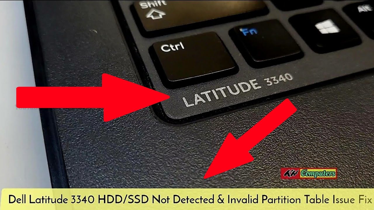 Dell Latitude 3340 HDD/SSD Not Detected & Invalid Partition Table! Fix