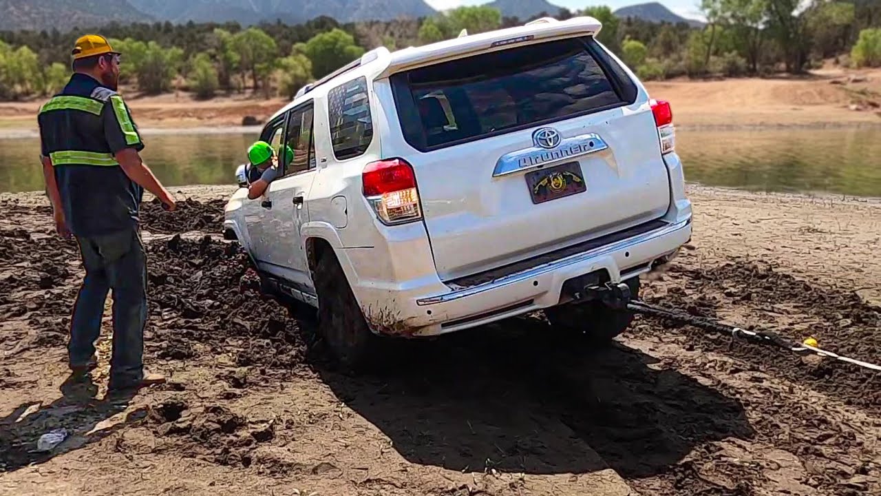 Nasty Mud Pit Rescue, Stuck All Night & Buried To Frame!