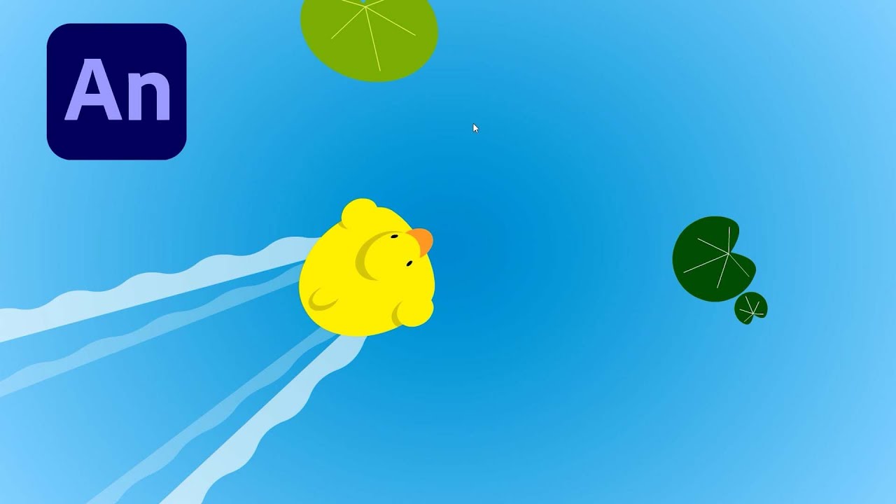 Adobe Animate #43: How To Animate A Very Cute Duck Swimming In A Pool