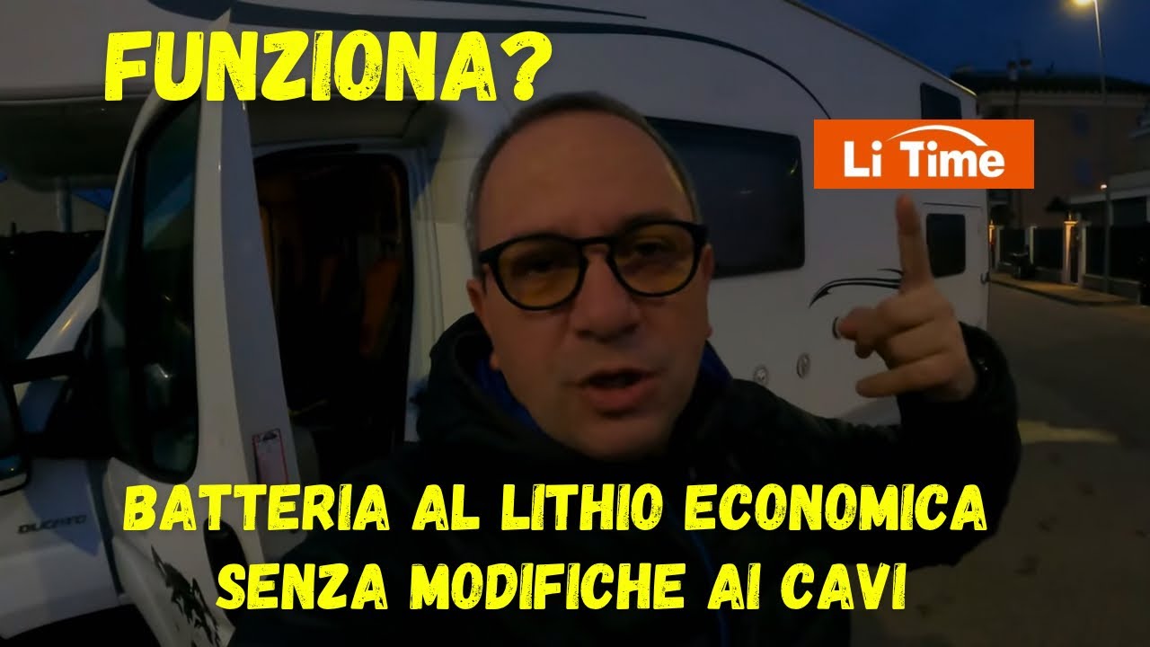 Primi Test della batteria al lithio per camper LITIME. PT1