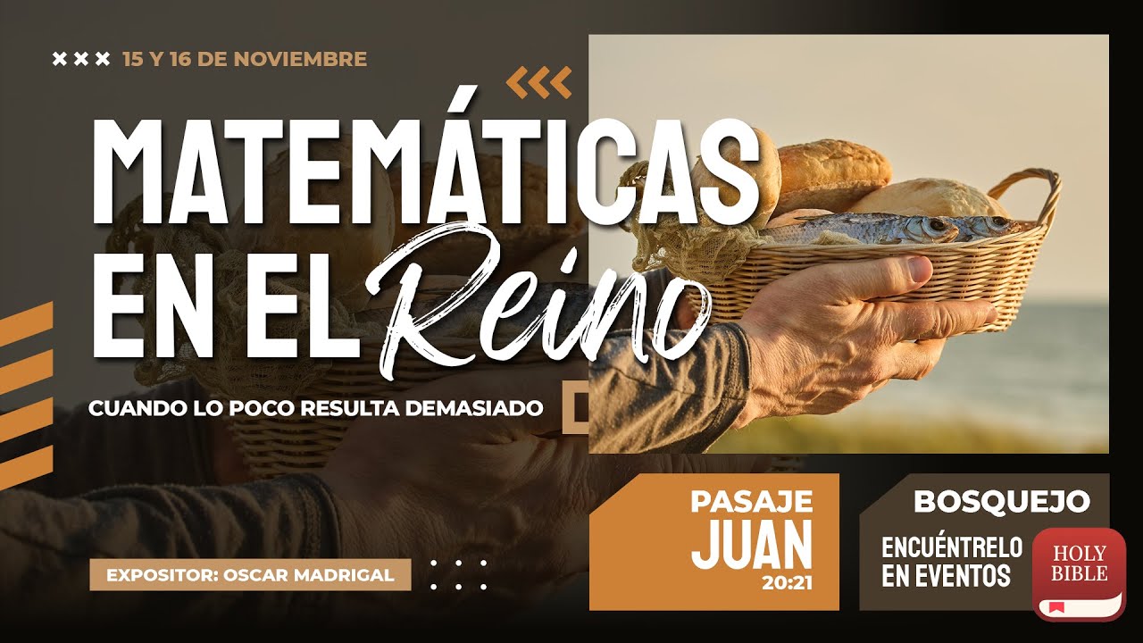 15 y 16 NOV | Matemáticas en el Reino | Oscar Madrigal