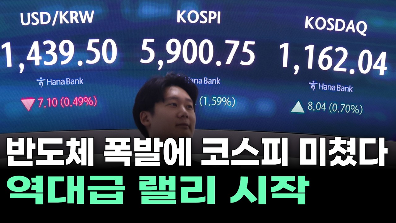 반도체 폭발에 코스피 미쳤다…역대급 랠리 시작