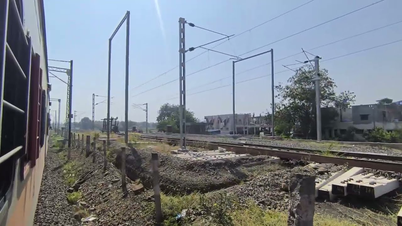 AHILYA NAGAR TO AKOLNER UNCUT TRAIN JOURNEY MANMAD - DAUND DOUBLING UPDATES 