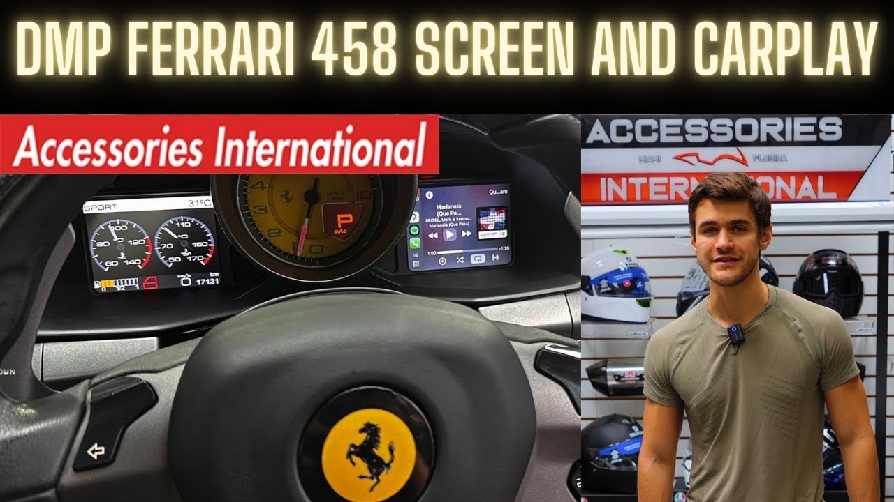 Upgrade Your Ferrari 458: Digital Dash Screens + CarPlay Module by DMP Car Design