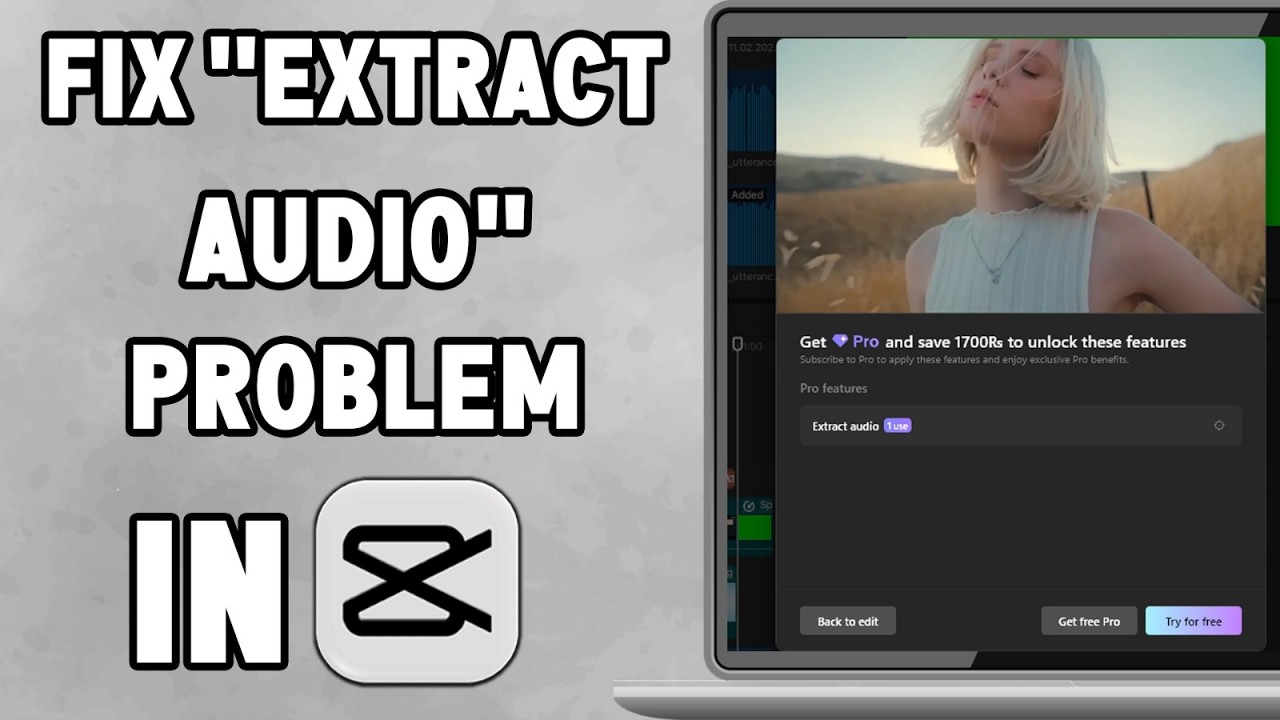 How to fix extract audio problem in capcut