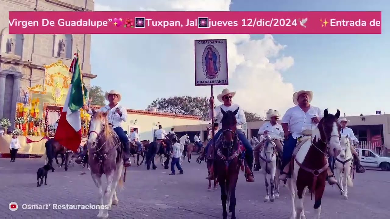 ✨Carrera de Antorchas y Santa Misa, festividd a la “Virgen De Guadalupe”💖🌺🎆Tuxpan, Jal🎆12/dic/2024