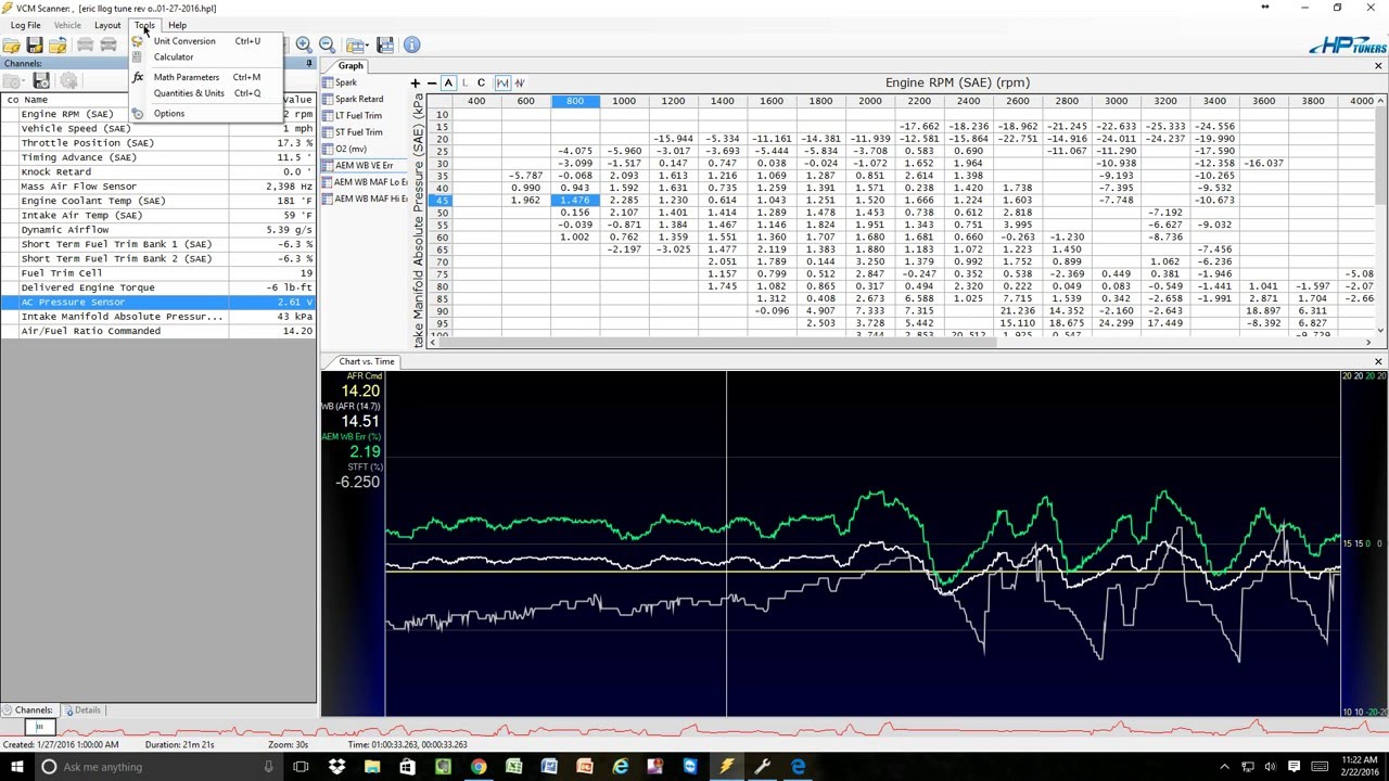 Interfacing a Wideband to HP Tuners Version 3.0 Standard MPVI