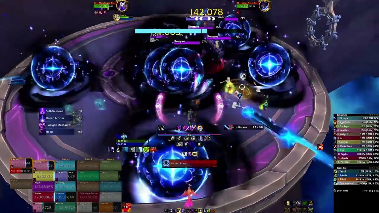 [Xore-Eredar] vs Nexus-King Salhadaar Mythic - Arcane Mage & Frost DK PoV