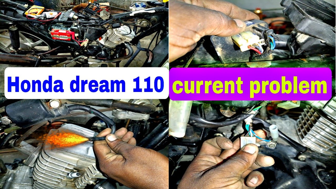 Honda dream 110 current problem solve in wiring details #honda #bike