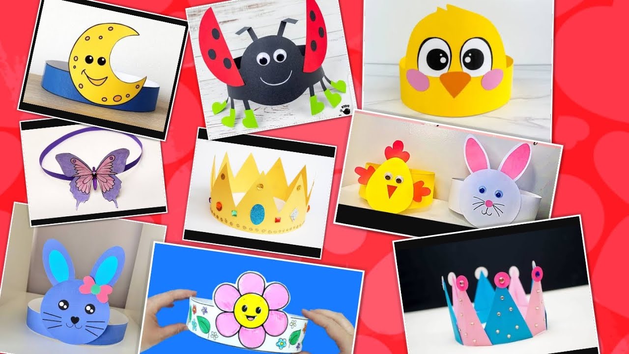 Preschool Students Achievement Caps / DIY welcome back to school caps / temi art and craft / origami