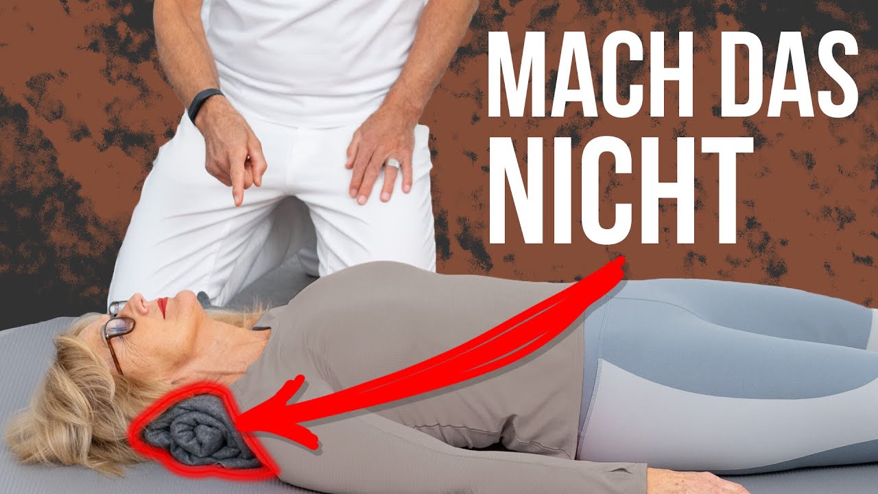 ✅ Schlafe SO, wenn du Nackenschmerzen hast!