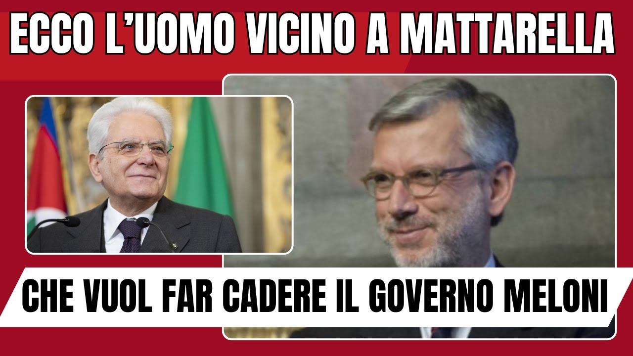 ECCO CHI E L'UOMO CHE VUOL FAR CADERE IL GOVERNO MELONI...E COME.