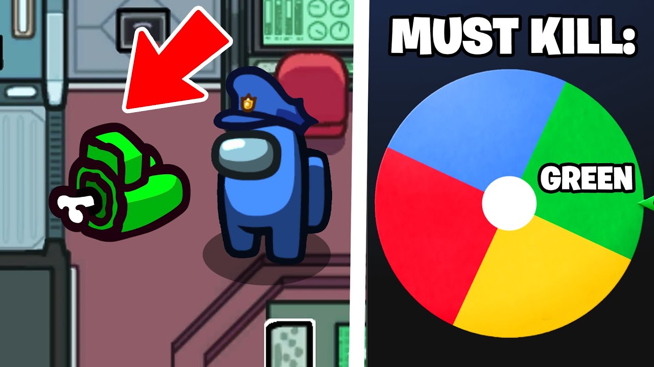 Among Us SPIN THE WHEEL To Kill Challenge!