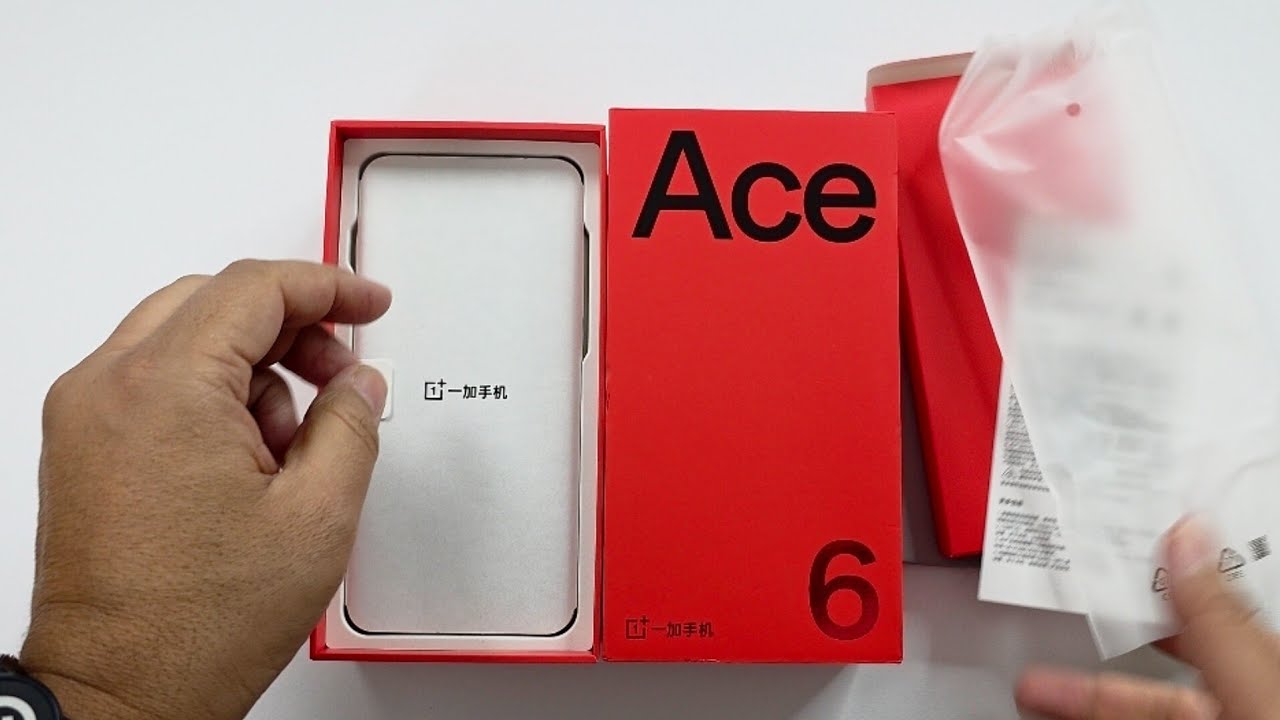 فتح علبة ومراجعة OnePlus Ace 6🚀🔥