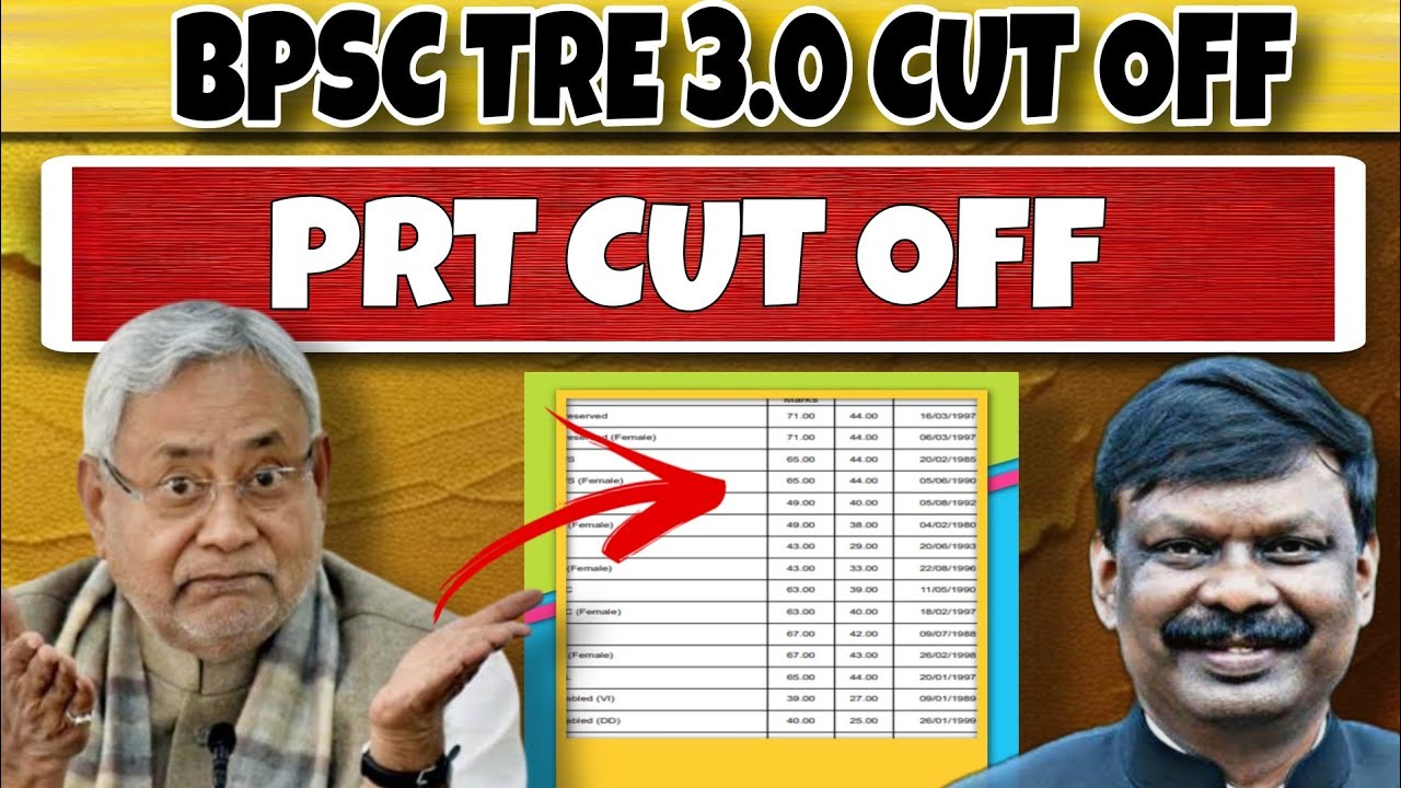 BPSC TRE 3.0 PRT  safe score | Bpsc tre 3 cut off #bpsc#prt cutoff