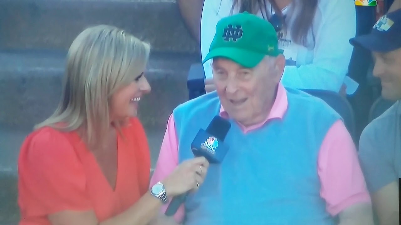 Johnny Lujack 1947 Heisman trophy winner for Notre Dame interview on September 14, 2019 part 2