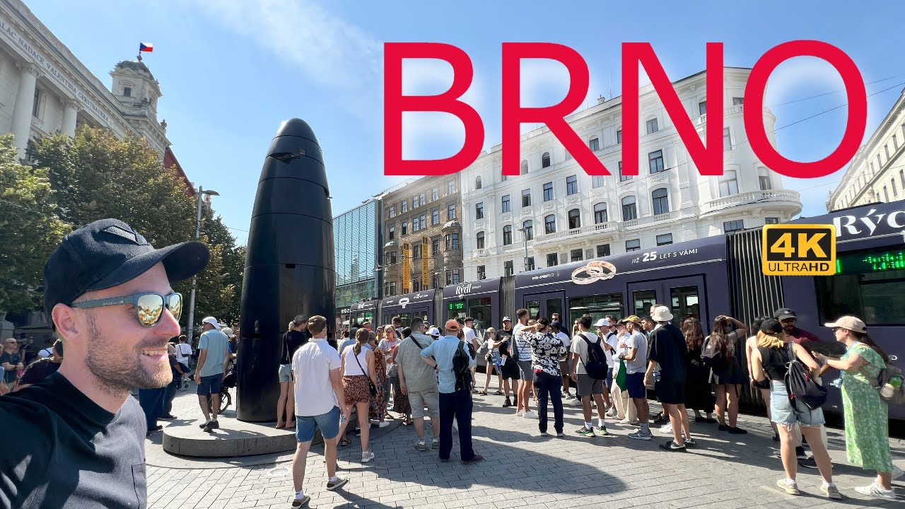 BRNO Walking Tour 4K, CZECH REPUBLIC Walk Tour POV,  Brno city Center