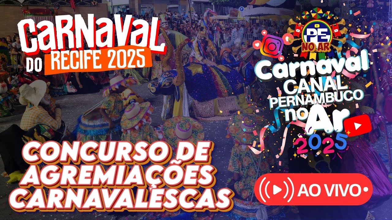 [CARNAVAL 2025] BOIS E TRIBOS INDÍGENAS CONCURSO DE AGREMIAÇÕES CARNAVALESCAS DO RECIFE AO VIVO