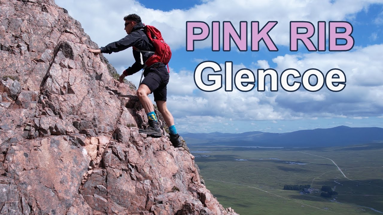 Glencoe: climbing the Pink Rib on Beinn a' Chrulaiste