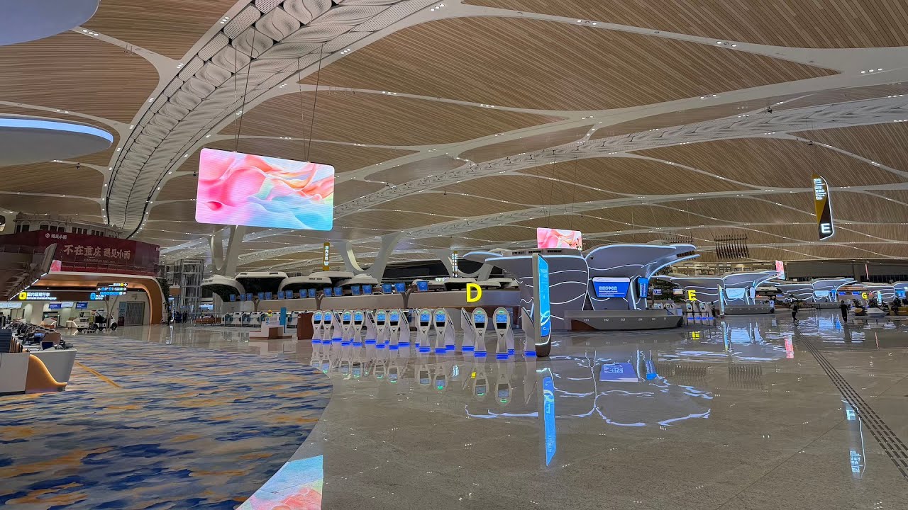 Inside New Mega Airport Terminal: Guangzhou Baiyun T3