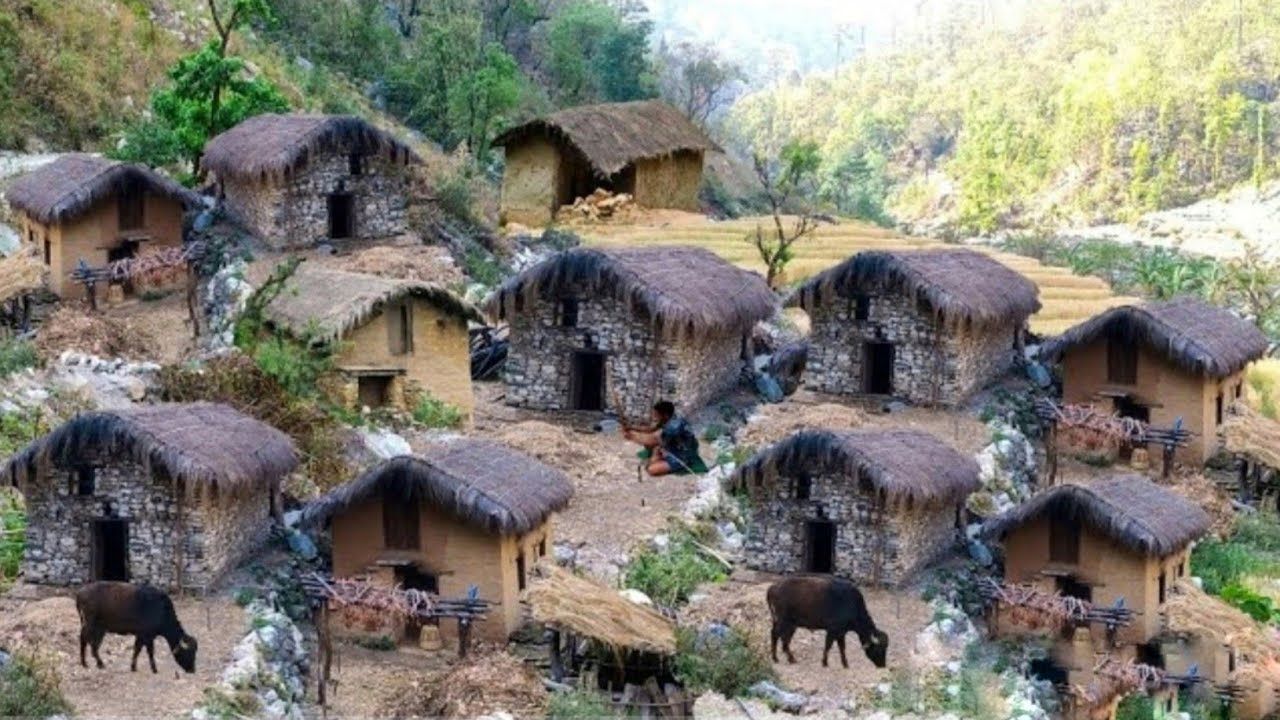 This IS Himalayan Village During the Rain |Mountain  Village Documentary Video | Nature With Rural |