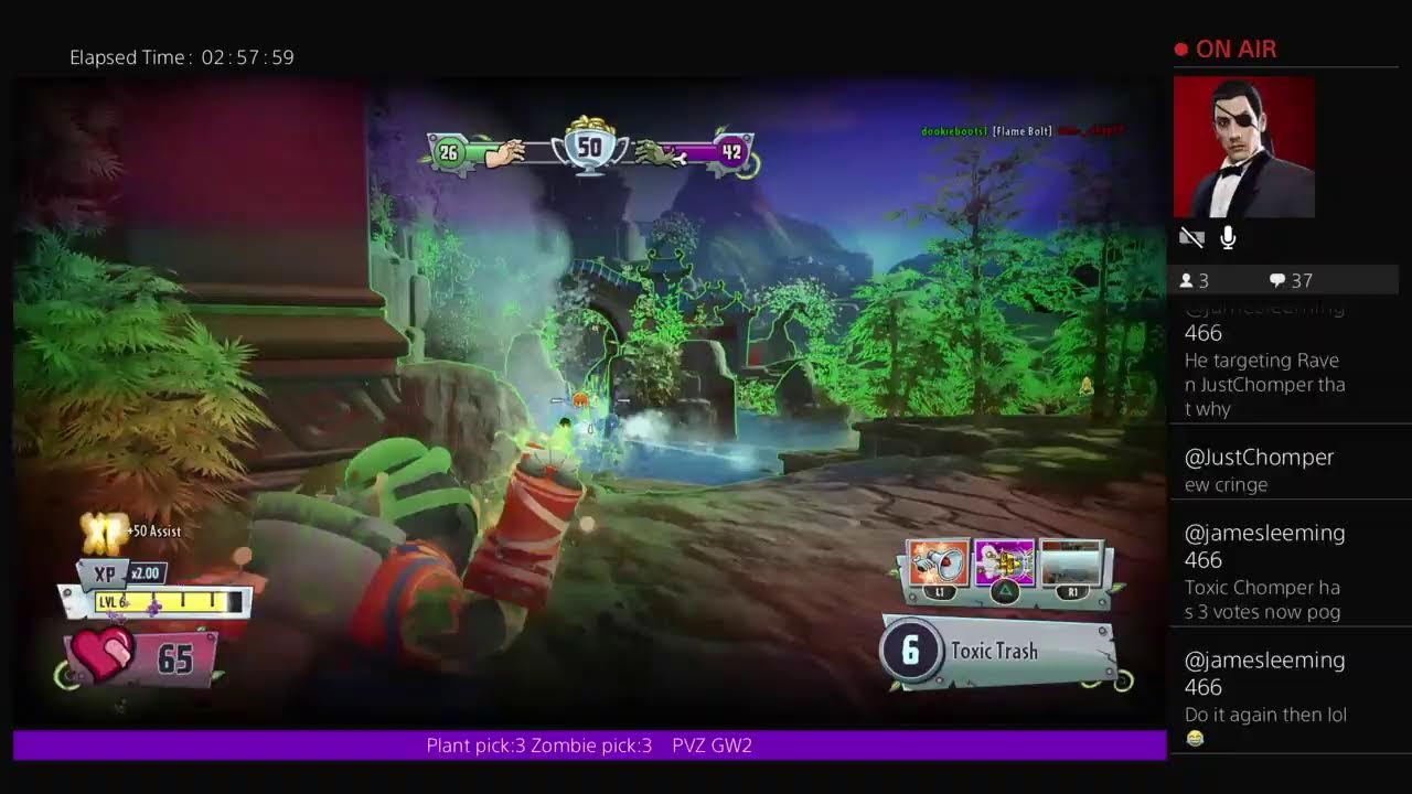 PVZ GW2 streaming to max rank plus 1v1