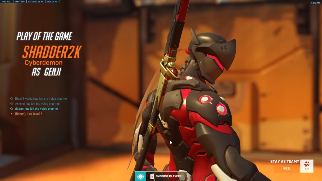Overwatch 2 Rank 1 Genji Shadder2k Still Dominates As Nerfed Genji