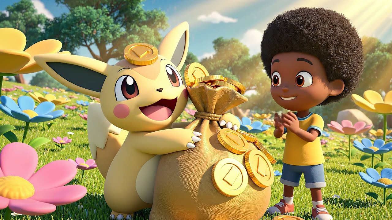 Pokémon Bebé Meowth Derramó la Bolsa | Rimas y Canciones Infantiles