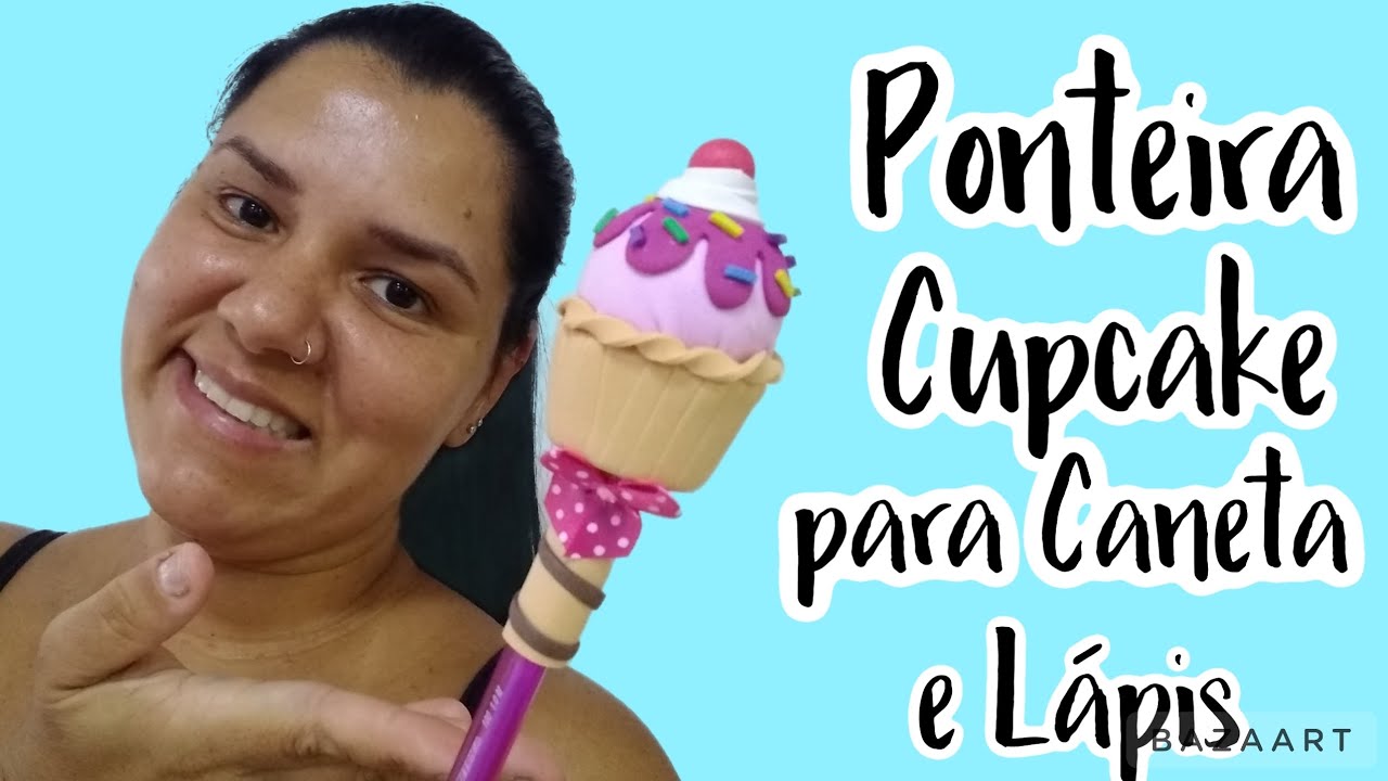 Ponteira Cupcake para Caneta e L&aacute;pis