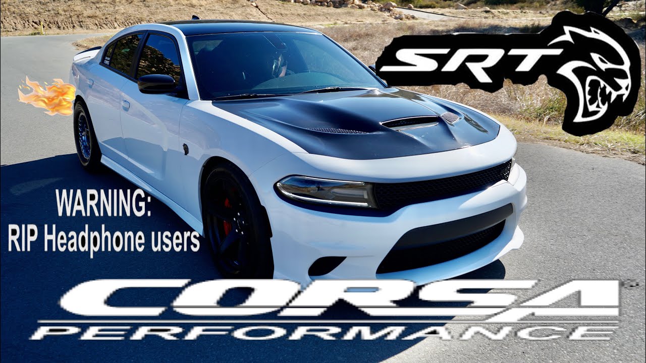 Hellcat Corsa Extreme Exhaust + Stainless Works mid pipes! Startup/Rev/Drive around