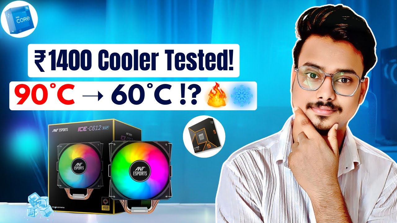 ₹1400 Cooler That Saved My CPU? 🔥 ICE-C612 Honest Review