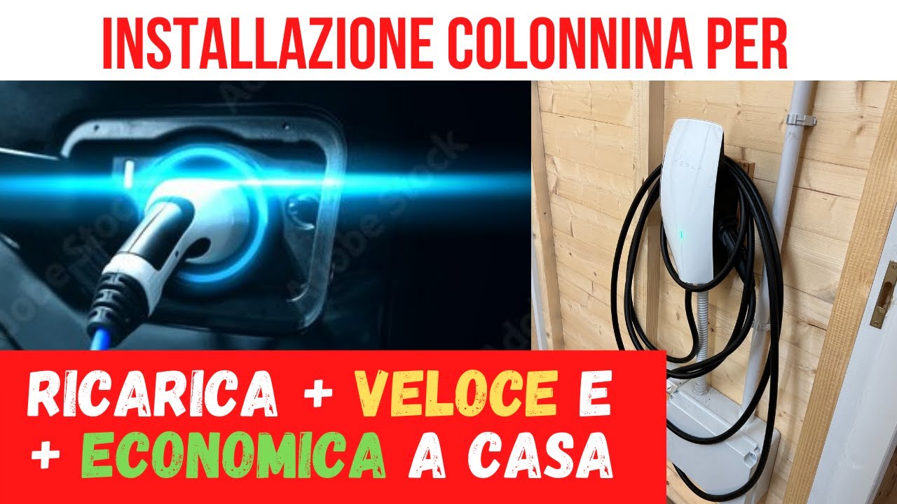 Ricaricare un auto elettrica a casa - Installazione Wallbox Tesla 3 Gen in garage