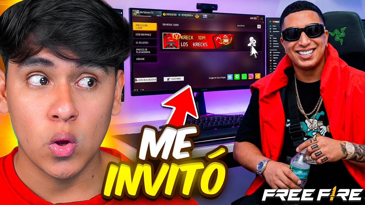 Este YOUTUBER FAMOSO me ENVÍO SOLICITUD en FREE FIRE 😱